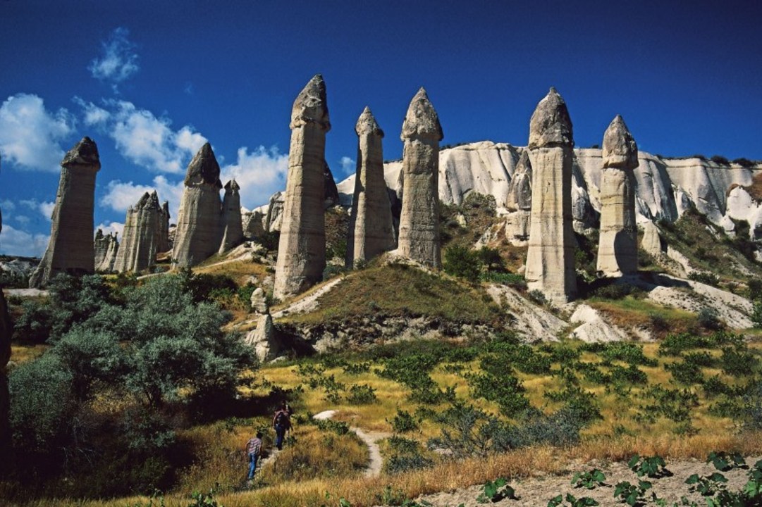 Uçhisar Pigeon Valley, Göreme Esentepe panoramas, Zelve Paşabağlar mushroom-shaped fairy chimneys, Ürgüp Wine Cellars