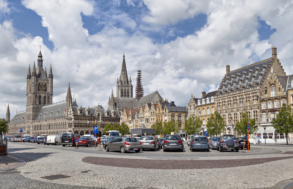 Market Square, St. Martin's Cathedral, Cloth Hall, Menin Gate