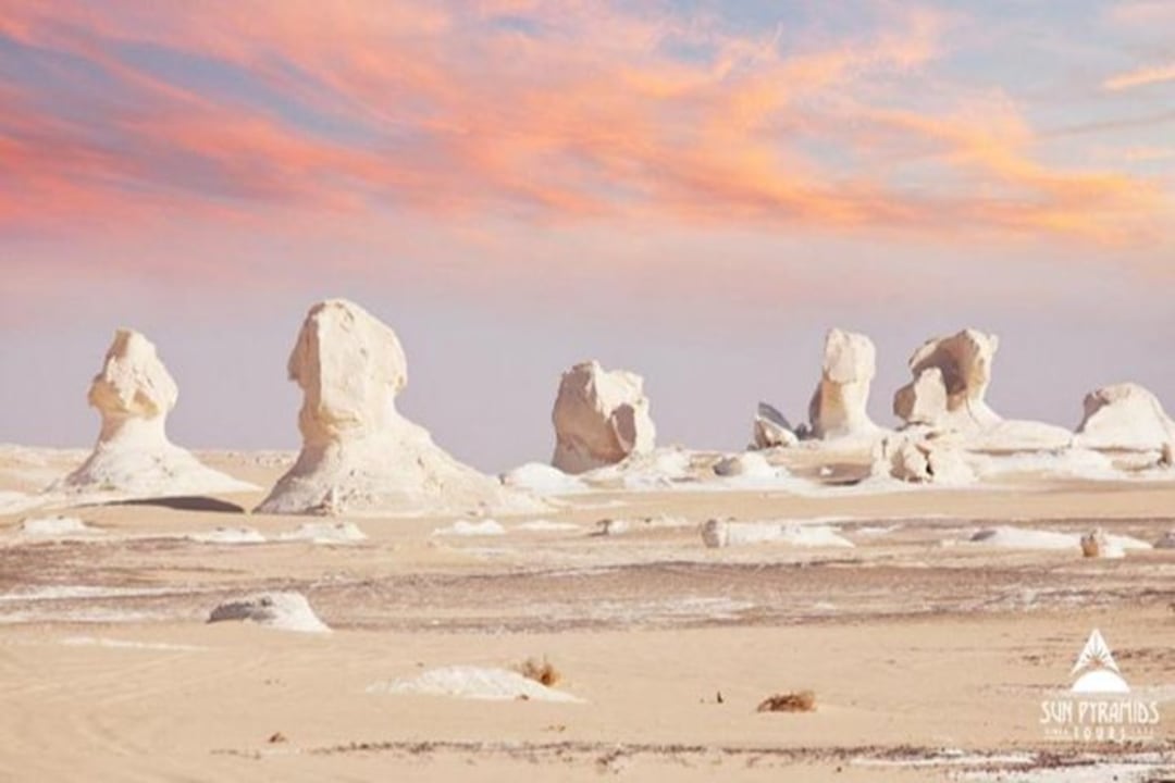 Wadi Hitan whale fossils, White Desert mystical silence, Crystal Mountain quartz