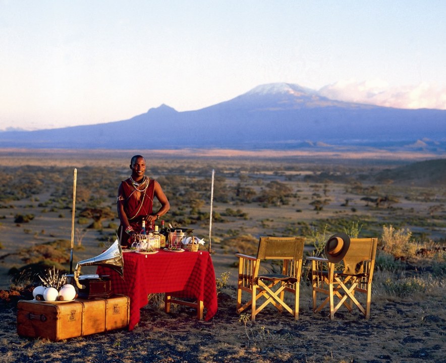 Amboseli National Park's open plains, Mount Kilimanjaro, Kibo Safari Tented Camp