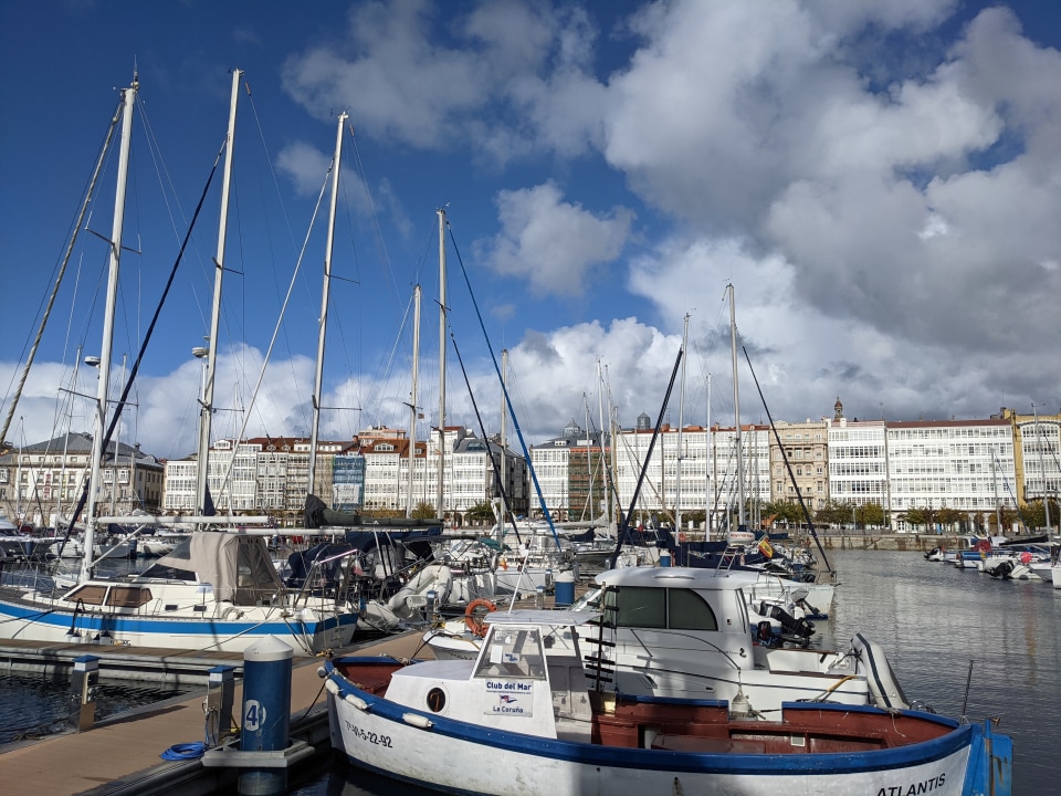 Plaza de María Pita, Old Harbor (Marina), St. Mary's Church, Praza de Lugo