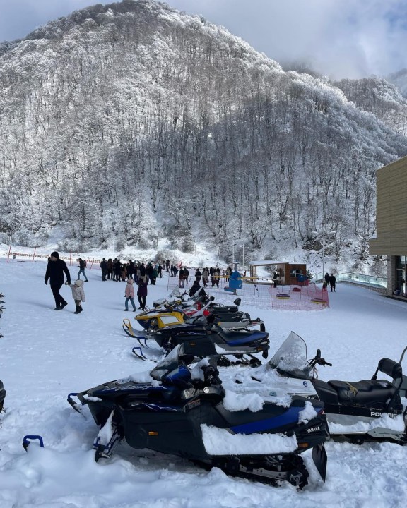 Shahdagh Mountain Resort, snowy landscapes, mountain scenery, Baku