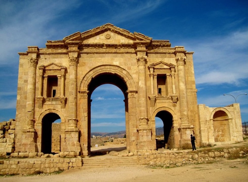 Hadrian's Arch, the cardo and 2 theatres, Ajloun Castle rooftop views