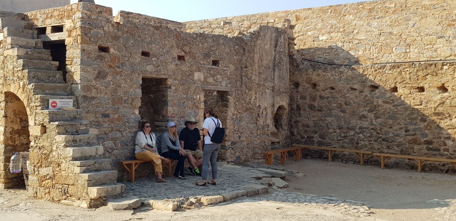 Elounda harbour, Spinaloga Island ruins, Plaka taverns