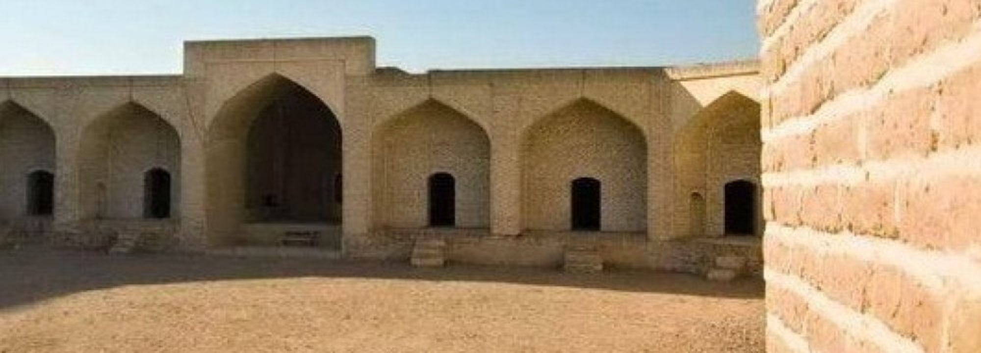 Helal Mausoleum tile and mirror art, 17th-century caravanserai, Maranjab Desert sand dunes, salty lake salt crystals