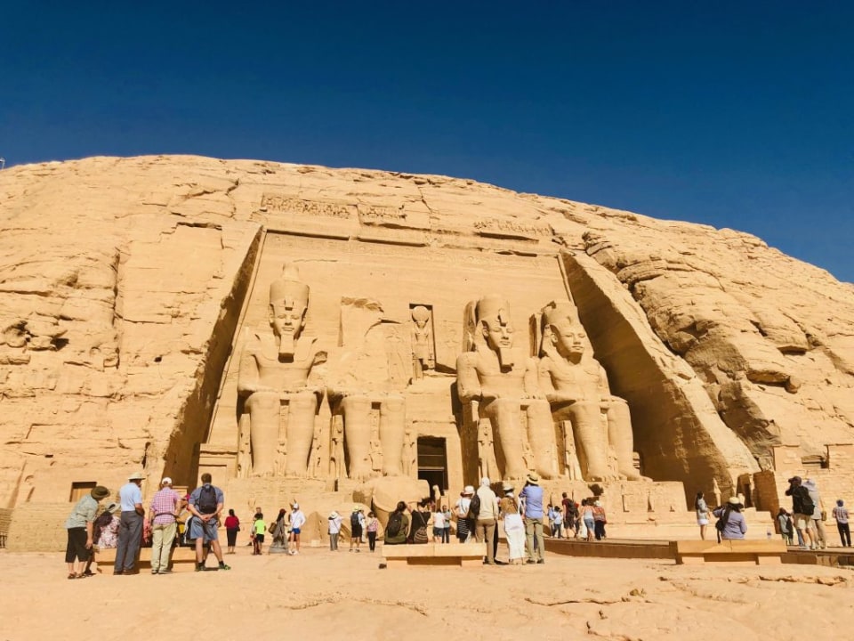 Abu Simbel Temple Complex, the four colossal statues, Aswan