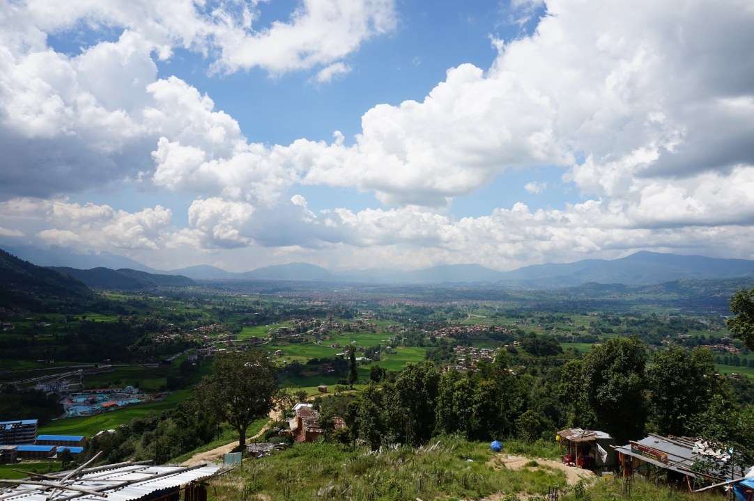 Nagarkot grassy hilltop, Kathmandu Valley views, Thamel forest trail