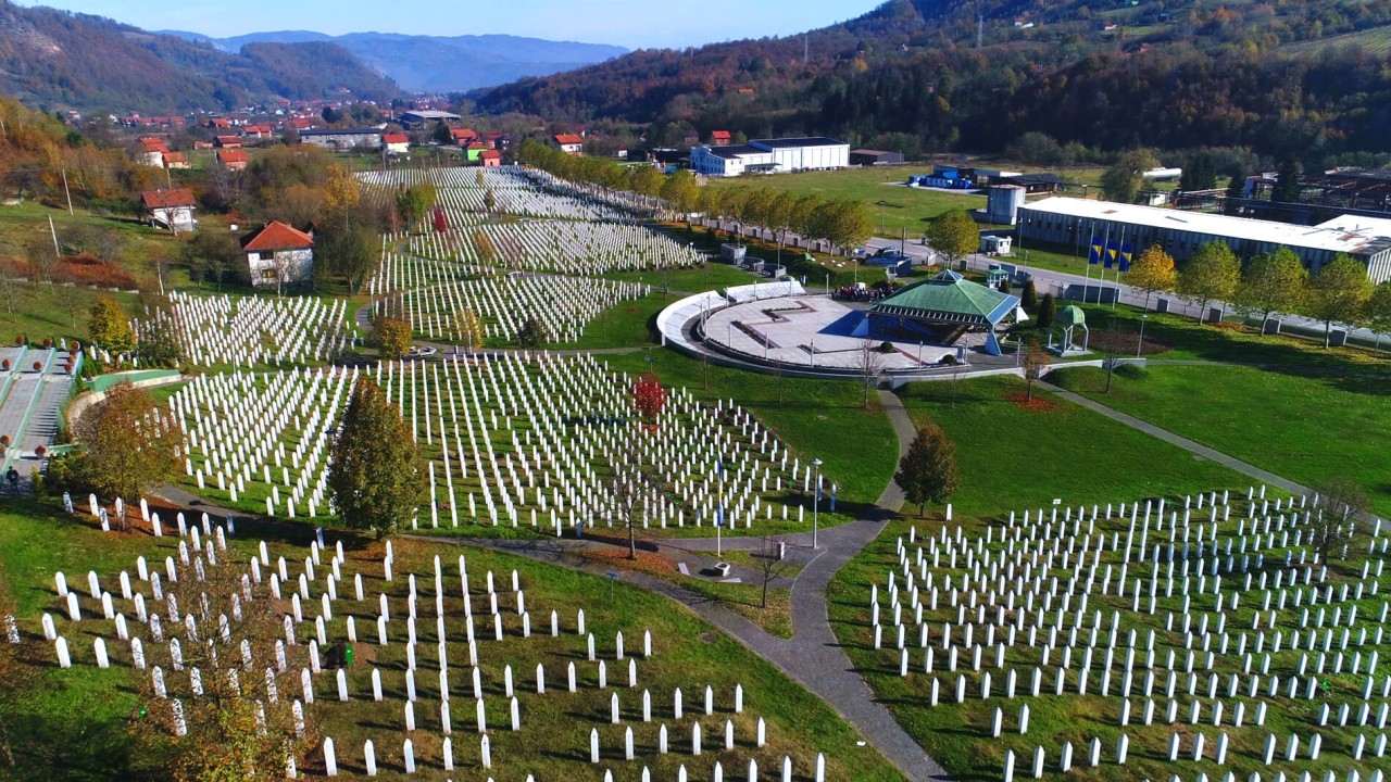 scenic landscapes of Bosnia and Herzegovina, Srebrenica Genocide Memorial, Potocari Cemetery and Memorial Center