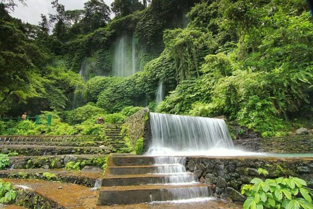 Benang Stokel waterfall, Benang Kelambu waterfall, Selong Belanak Beach, Sade village