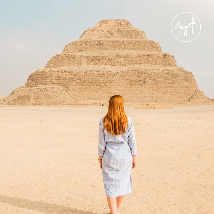Giza Plateau, Great Sphinx of Giza, Pyramid of Djoser