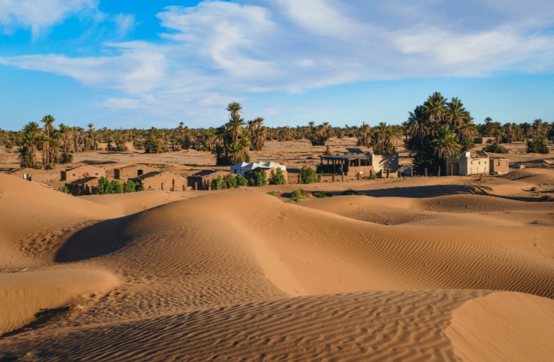 Aït Benhaddou Kasbah, Erg Chegaga, natural dried lake of Iriki