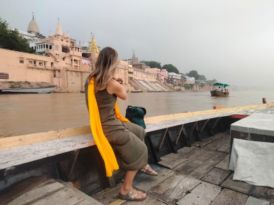 Sunrise on the Ganges River, Dashashwamedh Ghat, Kashi Vishwanath Temple, Dhamekh Stupa