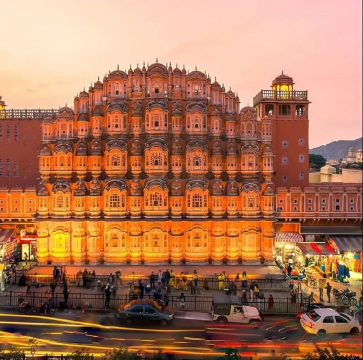 Amber Fort, Panna Meena Stepwell, Jal Mahal on Man Sagar Lake, City Palace