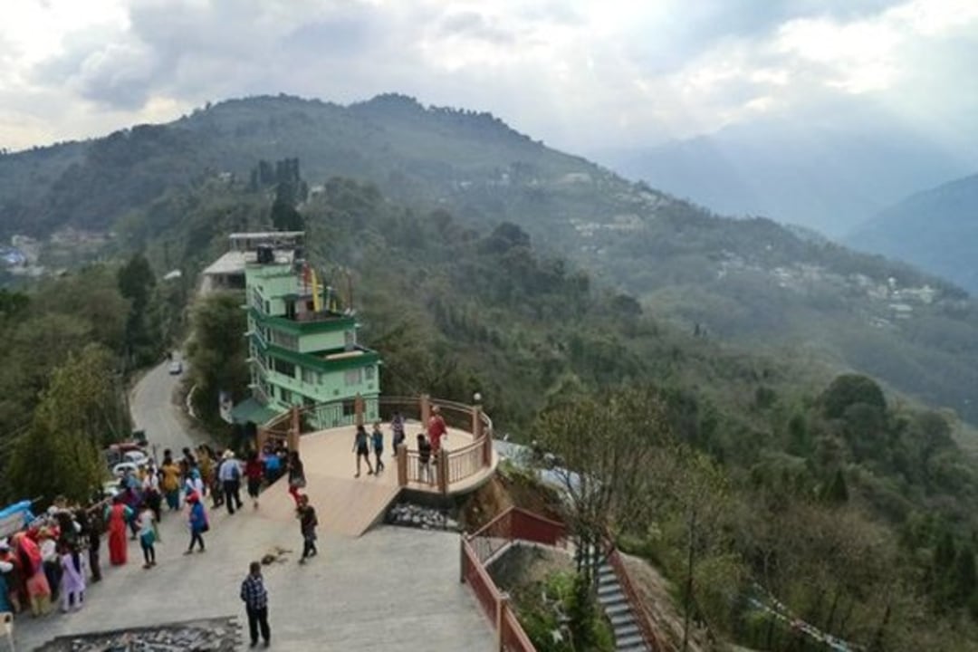 Tiger Hill sunrise, Darjeeling tea gardens, Rumtek Monastery