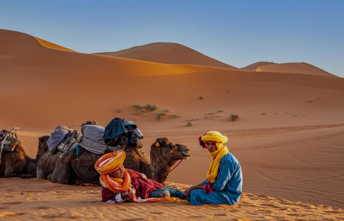Hassan II Mosque, Erg Chebbi sand dunes, Ait Benhaddou, Jardin Majorelle