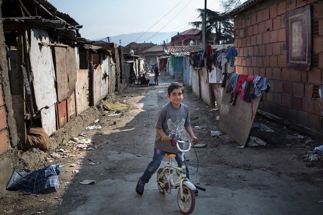 Shutka Bazaar, the Roma community, Skopje Aqueduct