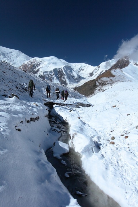 Lenin Peak, Achik-Tash, Base Camp, Camp 2 at 6100 m