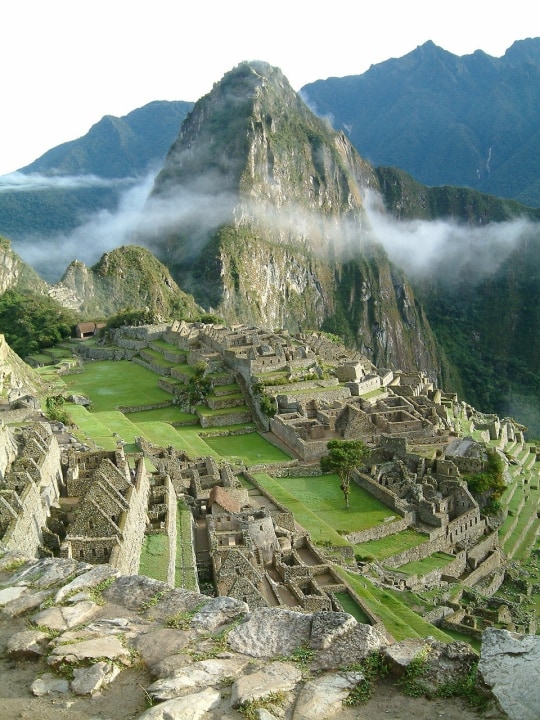 Machu Picchu citadel, Andes Mountains of Peru, Aguas Calientes 08681, Peru