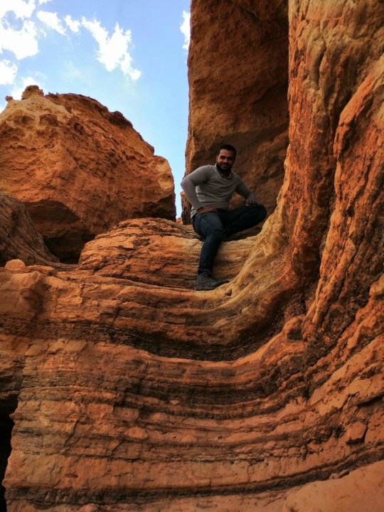 Basalt Quarry at Widan el-Faras, Qasr El Sagha temple, Wadi El Hitan, Magic Lake