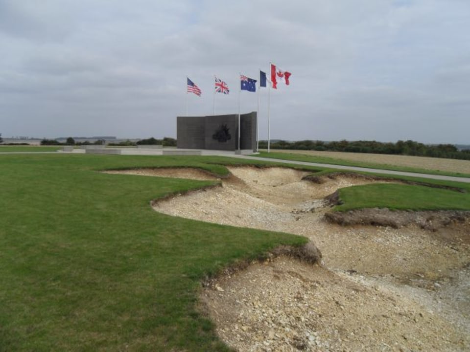 Le Hamel trenches, Villers-Bretonneux Australian National Memorial, John Monash Center, Pozieres Memorial