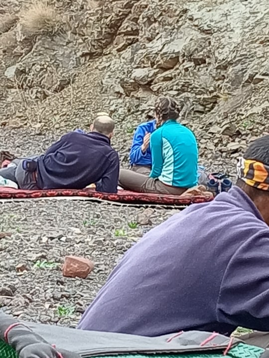 Tizi n' Tamatert pass, Tacheddirt gîte, Imlil valley trails