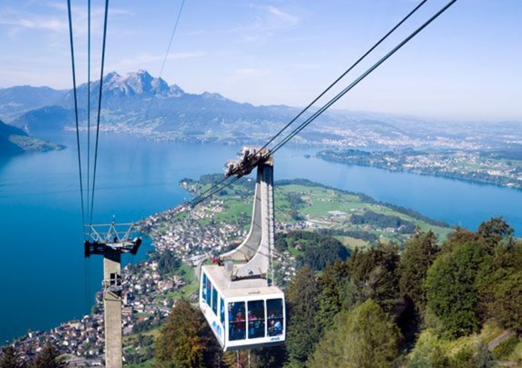 Rigi Kaltbad summit, Vitznau lakeside, Kapellbrücke, Jesuit Church