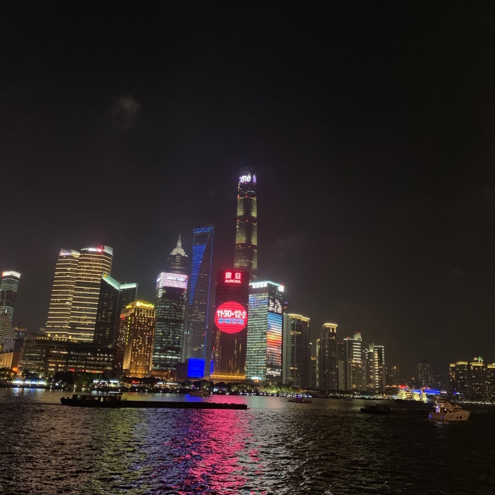 Shanghai Tower observation deck, Binjiang Avenue on the Huangpu River, Super Brand Mall and the Fake Market