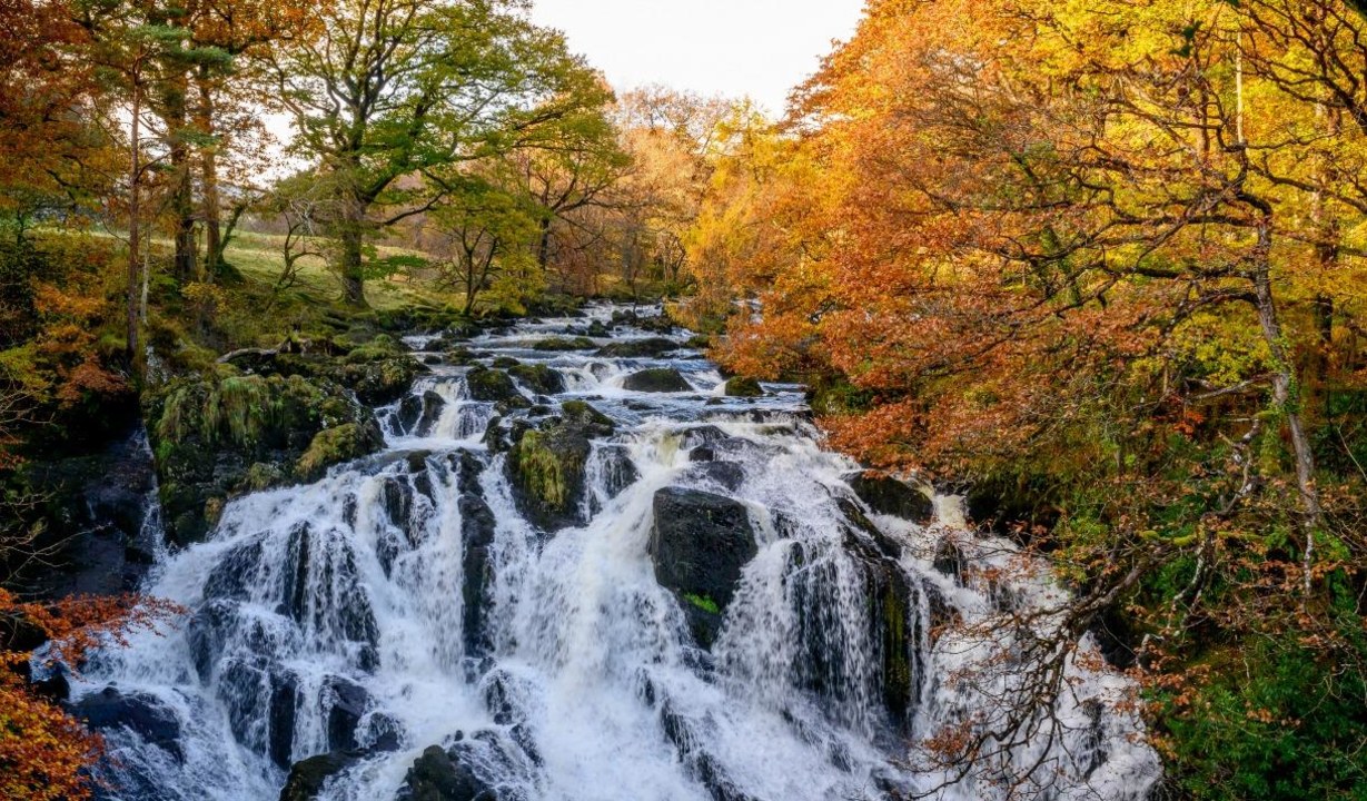 Portmeirion village, Conwy's castle walls, Swallow Falls, Nant Gwynant pass