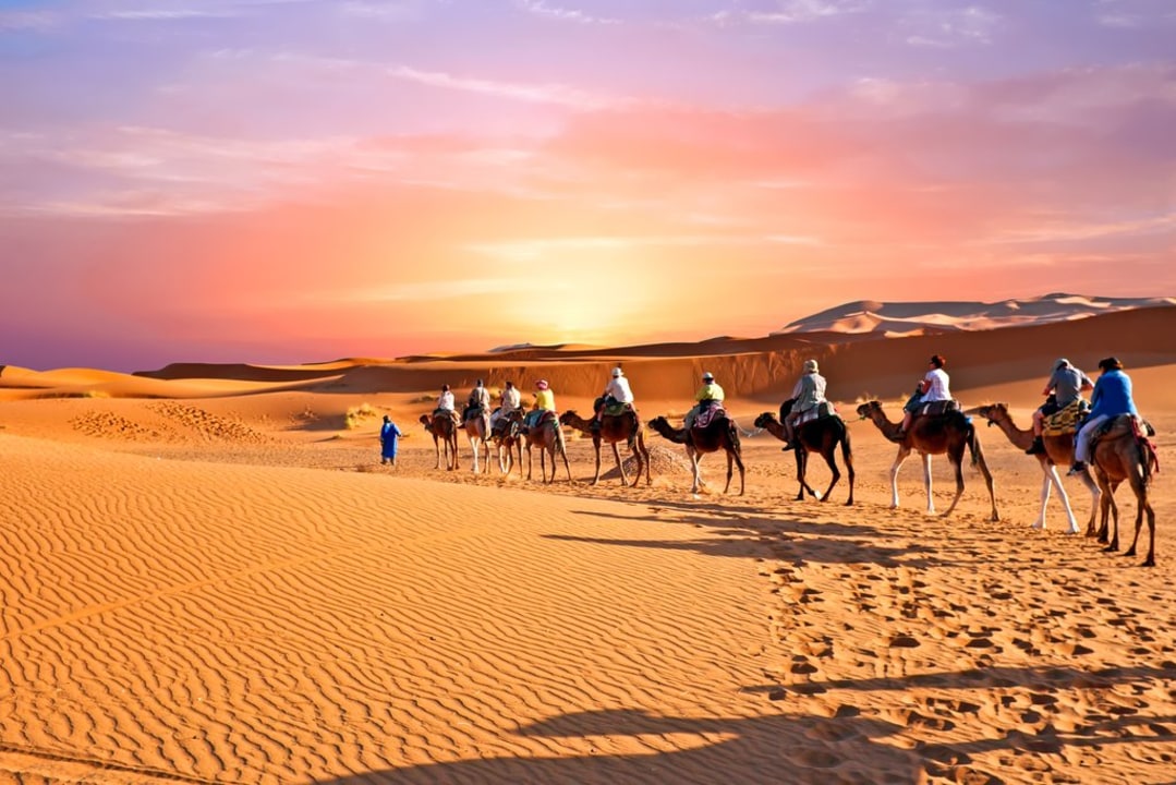 Aït Benhaddou citadel, Erg Lihoudi dunes, Majorelle Gardens, Medina of Essaouira