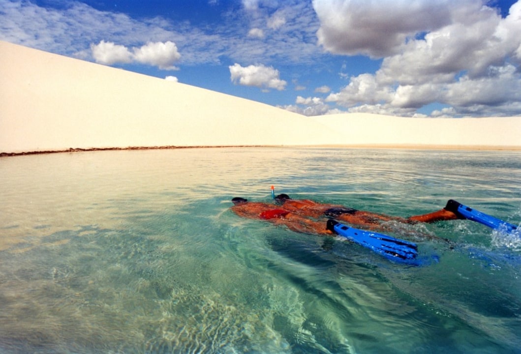 Parque Nacional dos Lençóis Maranhenses (PNLM), Lagoa Azul and Rio Preguiças