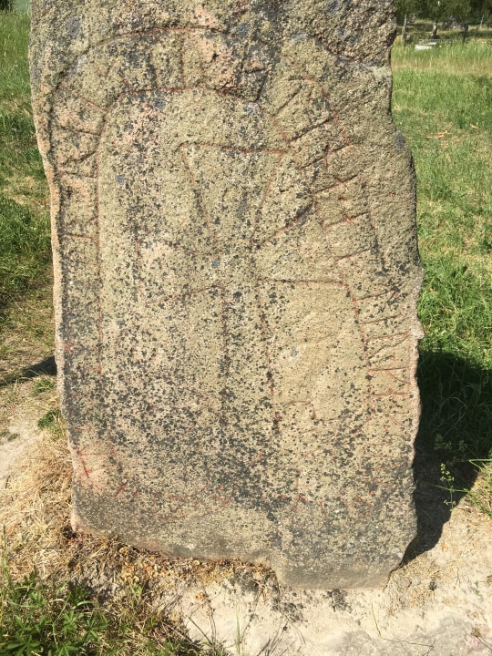 Vallentuna/Täby countryside, Sigtuna church ruins, 1000-year-old runestones