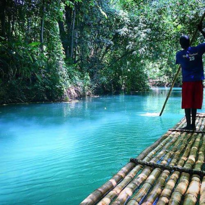 Martha Brae River, bamboo raft, Falmouth