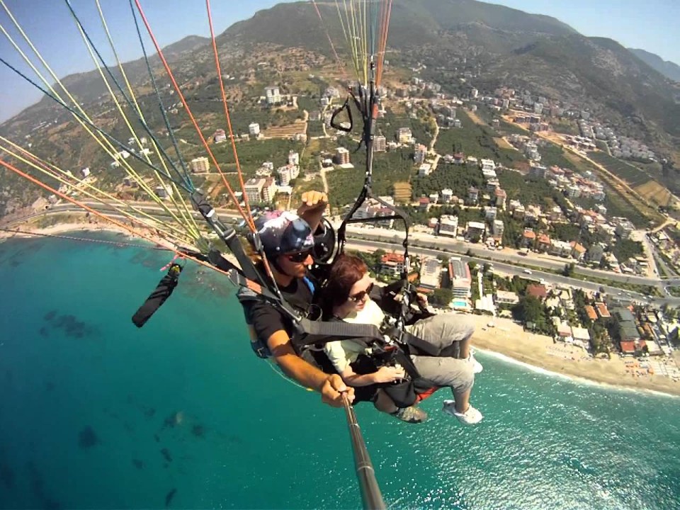 flight area above Cleopatra Beach at 700 meters altitude, Cleopatra Beach, Alanya