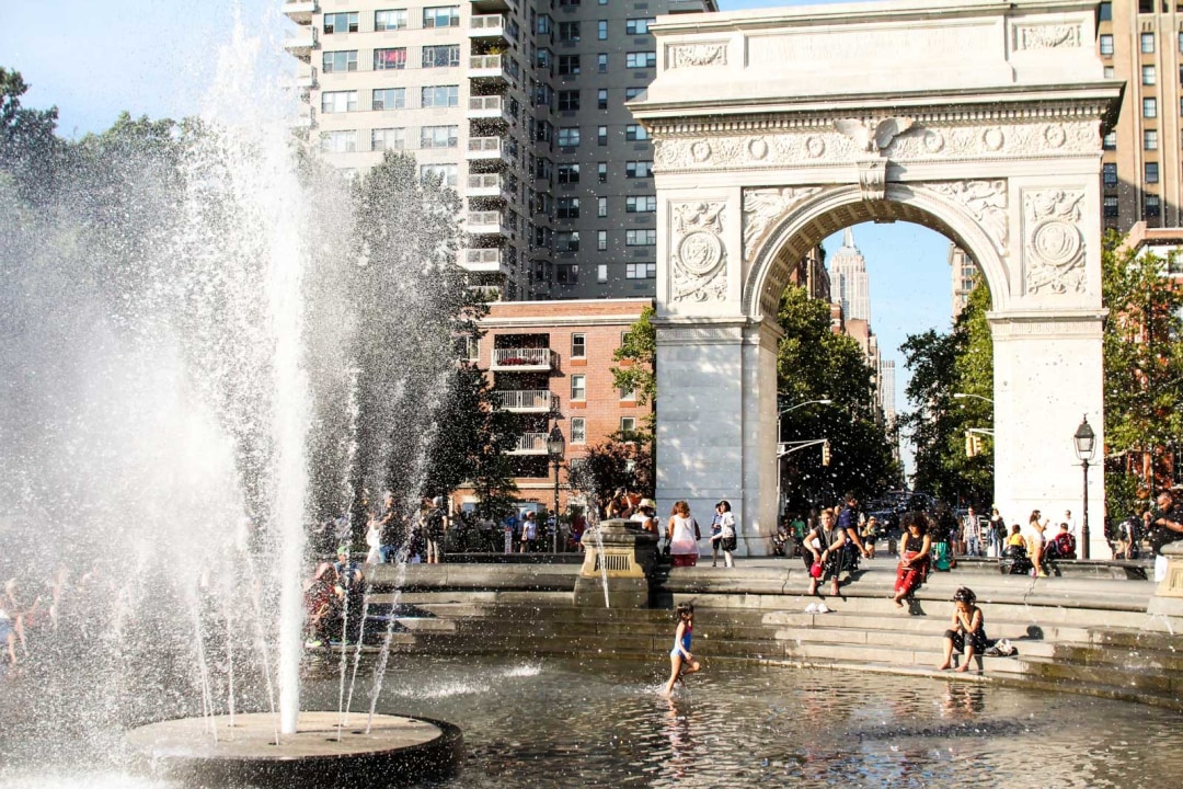 Washington Square and its famous arch, Stonewall Inn and Christopher Street, West Village and East Village lanes