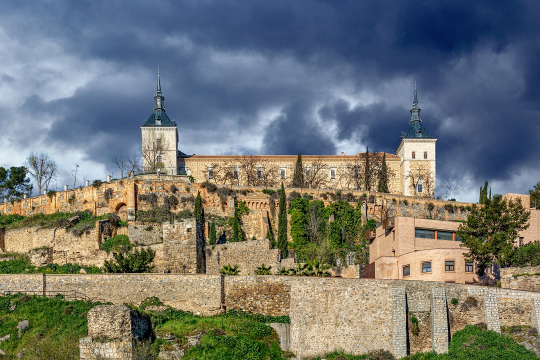 Toledo, medieval streets, Jewish District, Castilla La Mancha