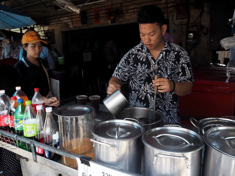 Thachalom-Mahachai seafood market, Thai-Chinese village by rickshaw, 100-year-old train station, Wat Laem Suwannaram Temple