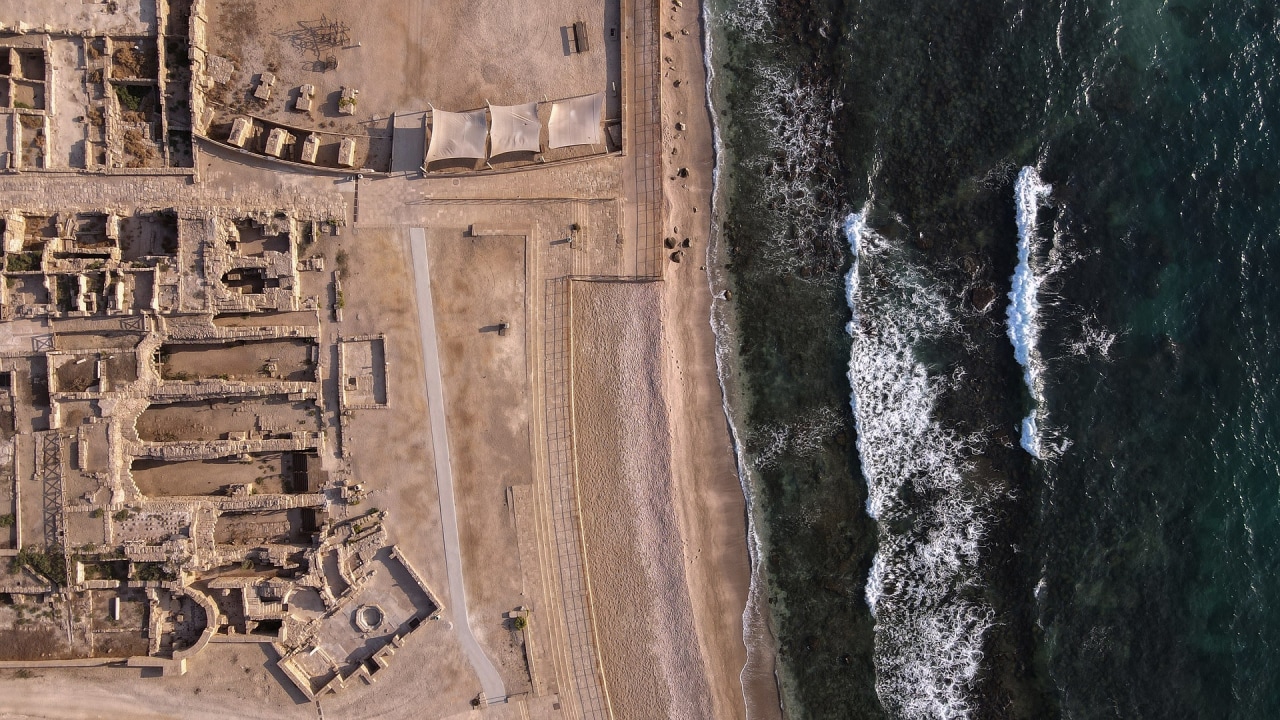 Caesarea National Park, Bahai Gardens on Mount Carmel, Acre Old City Market, Rosh Hanikra cliffs