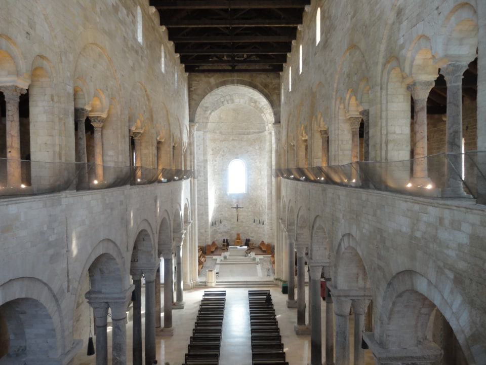 Trani, medieval city castle, Cathedral of St Nicholas Pilgrim, spectacular port