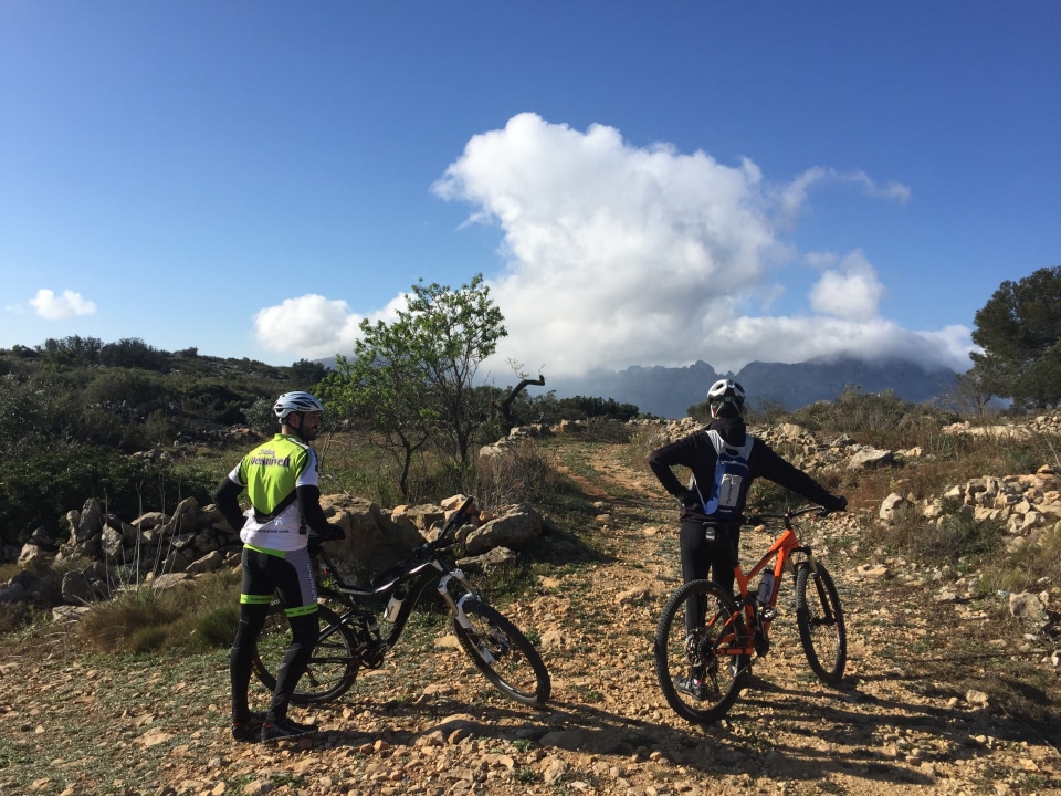 Dénia, asphalt roads and forest trails, Costa Blanca landscapes