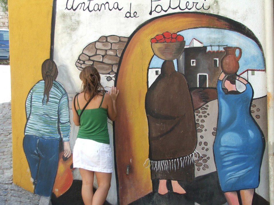 Museum of Mediterranean Masks in Mamoiada, traditional Mamuthone craft shop, Cannonau wine tasting, Orgosolo's famous murals