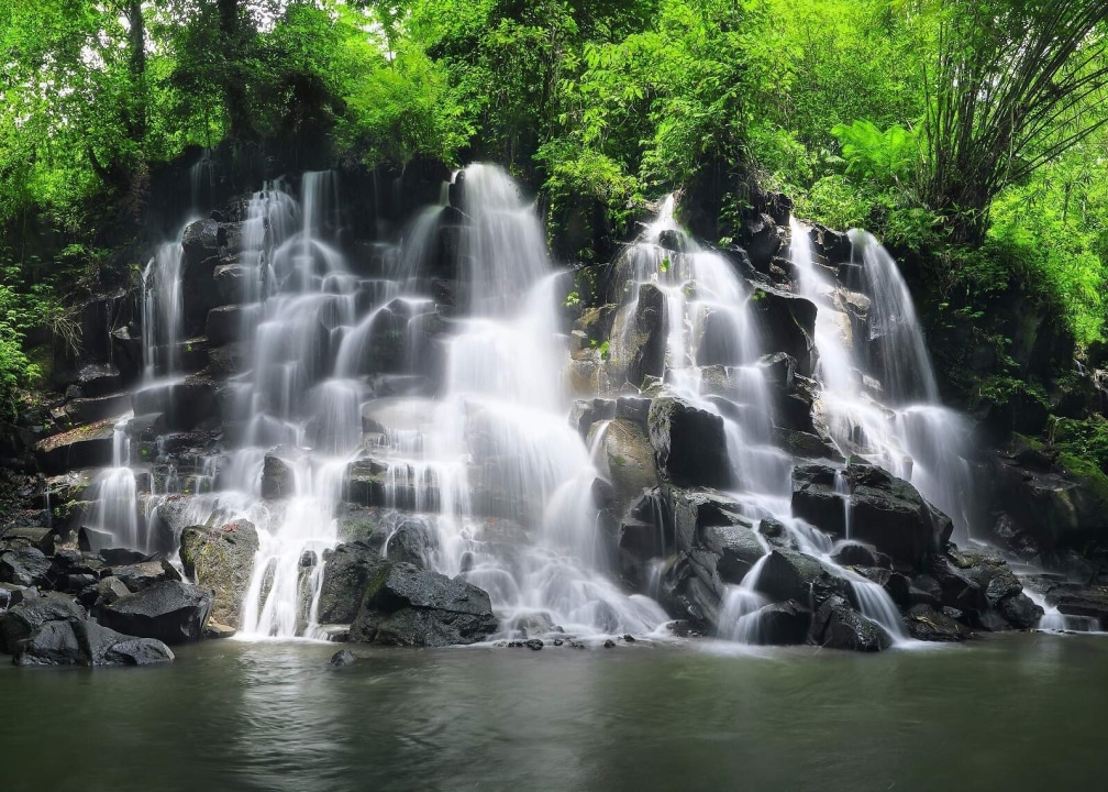 Ubud Swing over jungle canopy, Bali Pulina coffee plantation, Tegalalang Rice Terrace, Kanto Lampo Waterfall