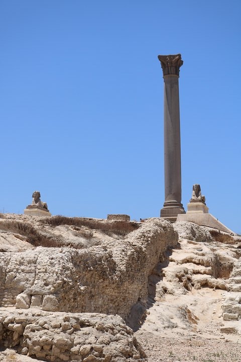 Catacombs of Kom El Shoqafa, Pompey's Pillar (column), Citadel of Qaitbay, Bibliotheca Alexandrina