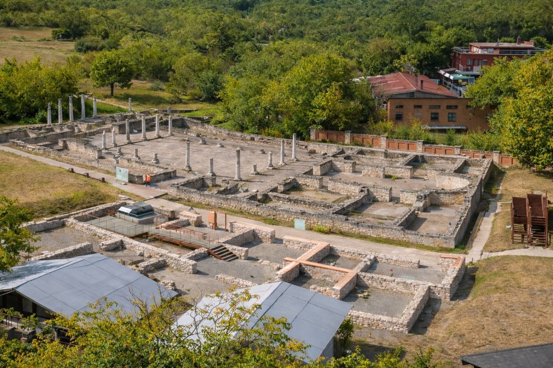 Thracian Tomb of Sveshtari frescoes, Abritus Archaeological Reserve ruins, Aviation Park Omurtag aircraft