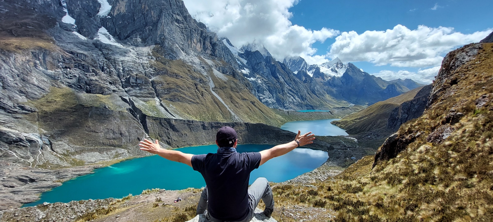 Cacanan Pass, Carhuacocha camp, Siula Pass