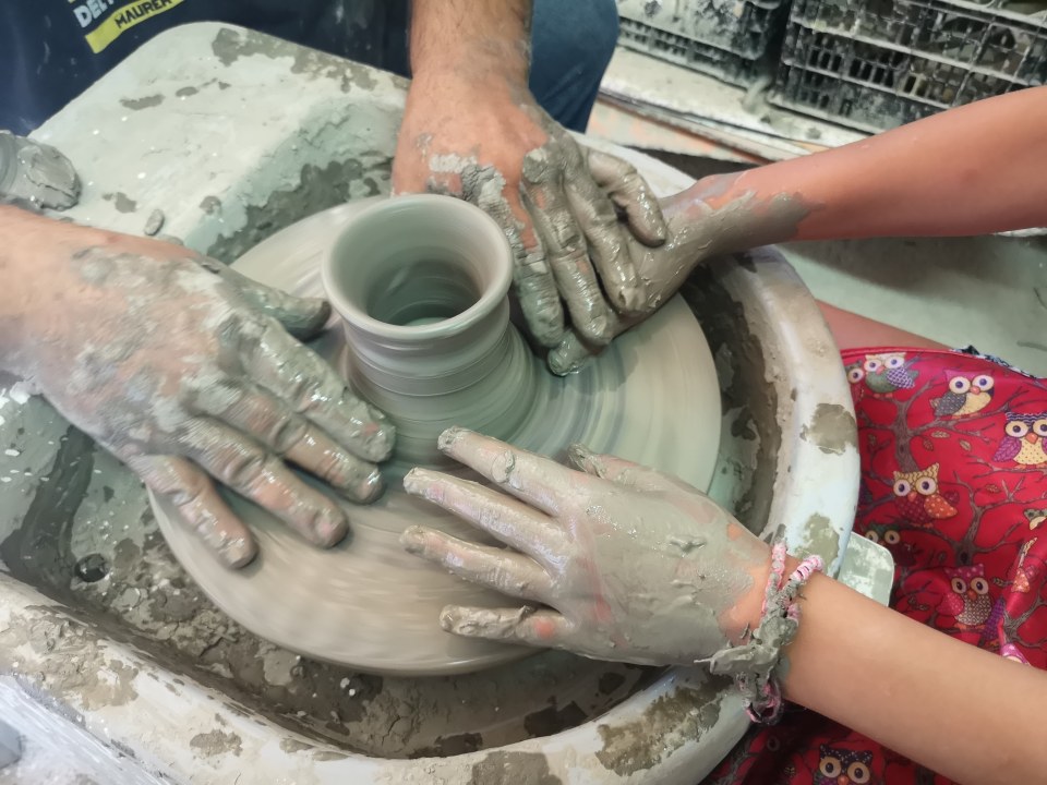 Siniscola workshops, Baronia family studios, potter's wheel