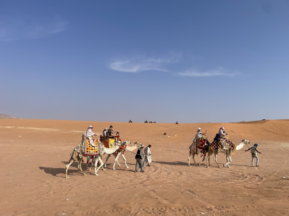 Red Sands dunes, camel riding, quad biking