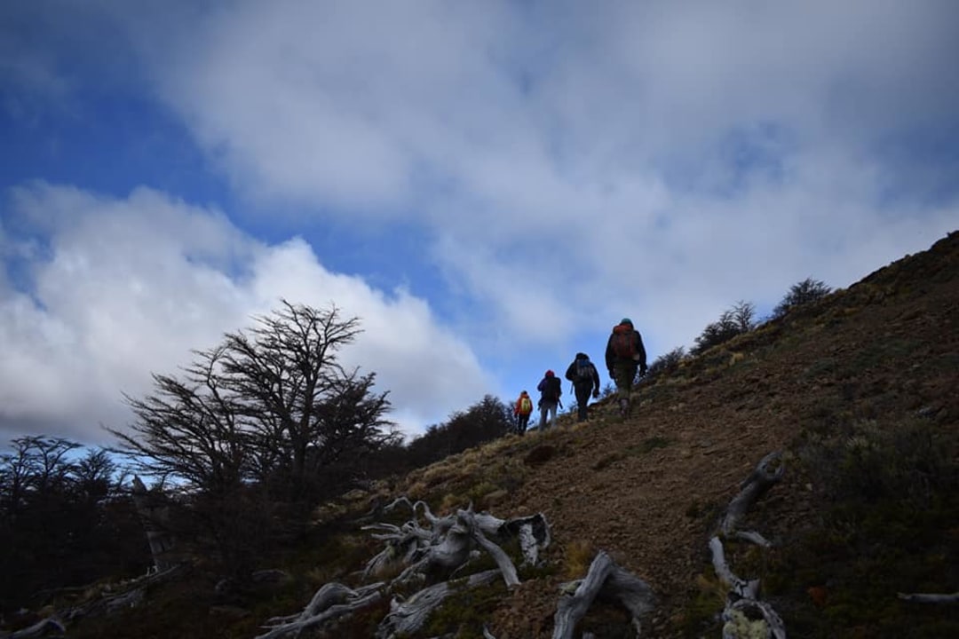 Dorotea Hill summit, hilltop picnic, views over Puerto Natales City