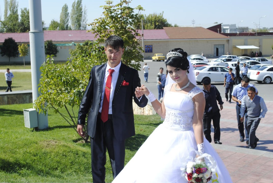 Samarkand, home of the bride or groom, pilaf and pastries