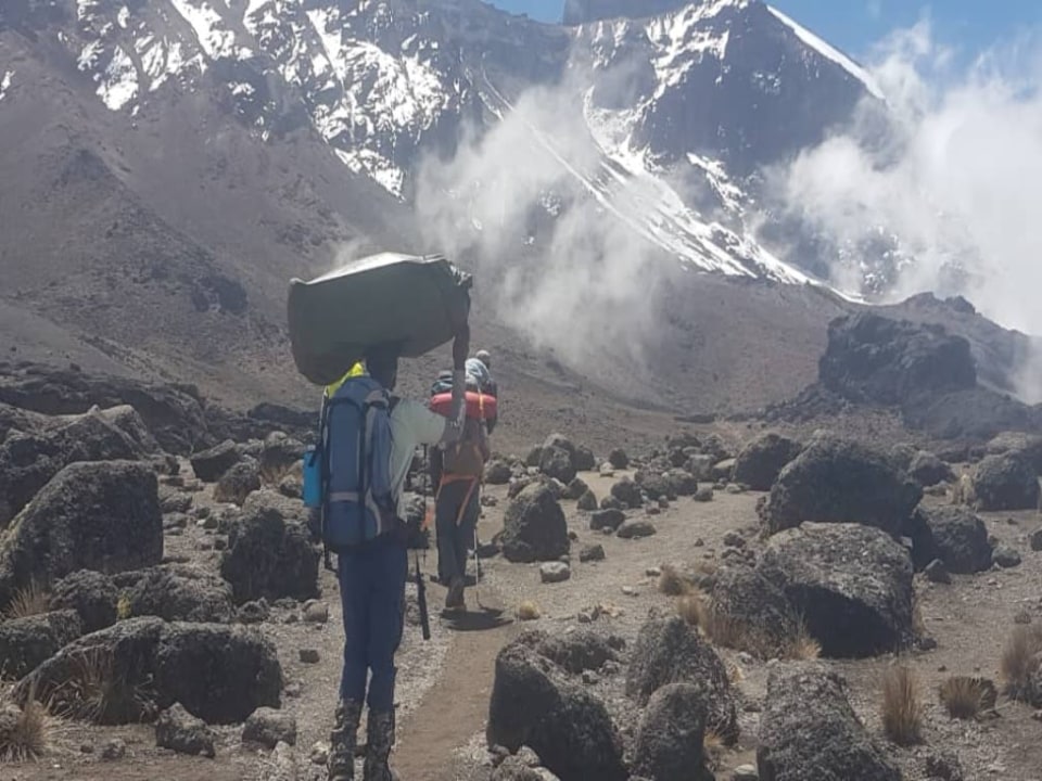 Machame Gate rainforest, Lava Tower and Barranco Valley, Barafu Camp and Stella Point crater rim, Uhuru Peak summit