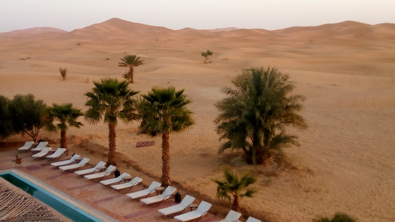 Erg Chebbi dunes, Merzouga camel trek, Ziz Valley oasis